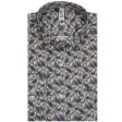 Print Green Shirt : Slim
