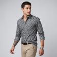 Print Green Shirt : Slim