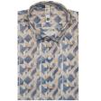 Print Blue Shirt : Slim