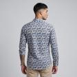 Print Blue Shirt : Slim