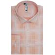 Checks Peach Shirt : Slim