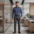 Stripes Dark Blue Shirt : Business