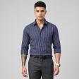 Stripes Dark Blue Shirt : Business