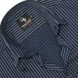 Stripes Dark Blue Shirt : Business