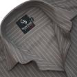 Stripes Brown Shirt : Business