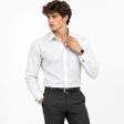 Self Design White Shirt : Business