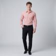 Self Design Peach Shirt : Business