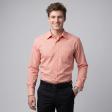 Self Design Peach Shirt : Business