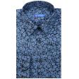 Print Blue Shirt : Slim