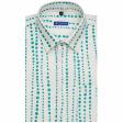 Print Green Shirt : Slim