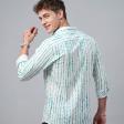 Print Green Shirt : Slim