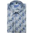 Print Blue Shirt : Slim