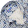 Print Blue Shirt : Slim