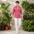 Print Red Shirt : Slim