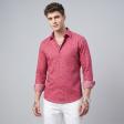 Print Red Shirt : Slim