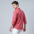 Print Red Shirt : Slim
