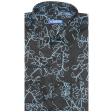 Print Blue Shirt : Slim