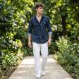 Print Blue Shirt : Slim