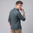 Print Green Shirt : Slim