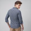 Print Blue Shirt : Slim