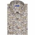 Print Peach Shirt : Slim