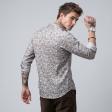 Print Peach Shirt : Slim
