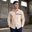Combination Peach Shirt : Ditto