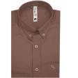 Plain Brown Shirt : Slim