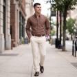 Plain Brown Shirt : Slim
