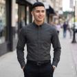Plain Dark Gray Shirt : Slim