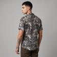 Print Gray Shirt : Party