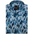 Print Blue Shirt : Party