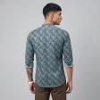 Print Green Shirt : Party