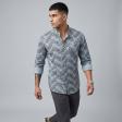 Print Gray Shirt : Party