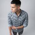 Print Gray Shirt : Party