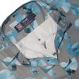 Print Blue Shirt : Party