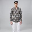 Print Gray Shirt : Party
