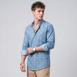 Print Blue Shirt : Ditto