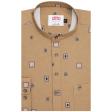 Print Brown Shirt : Ditto
