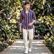 Self Design Navy Blue Shirt : Ditto