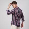 Self Design Navy Blue Shirt : Ditto