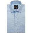 Self Design Light Blue Shirt : Business