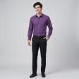 Self Design Maroon Shirt : Business