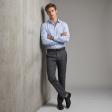 Self Design Light Blue Shirt : Business