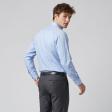 Self Design Light Blue Shirt : Business