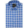 Checks Blue Shirt : Business