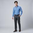 Checks Blue Shirt : Business