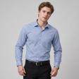 Checks Light Blue Shirt : Business