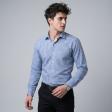Checks Light Blue Shirt : Business