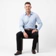 Plain Blue Shirt : Slim